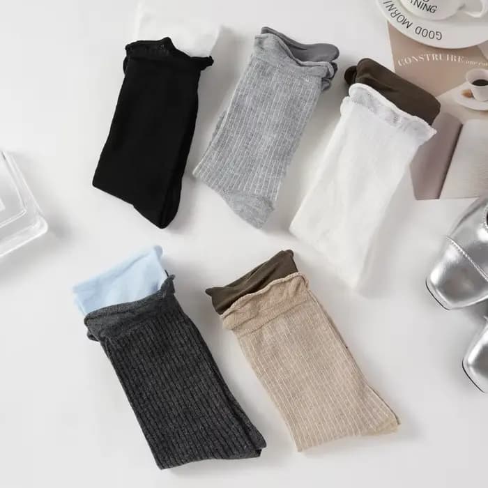 Faux Chaussettes Respirantes en Coton pour Femme