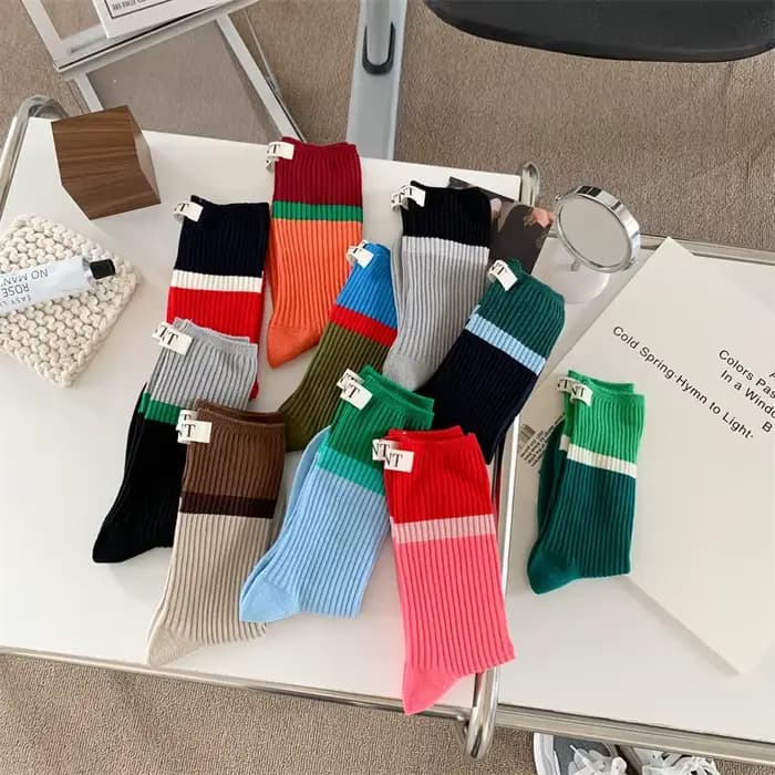 Chaussettes empilées montantes pour femmes