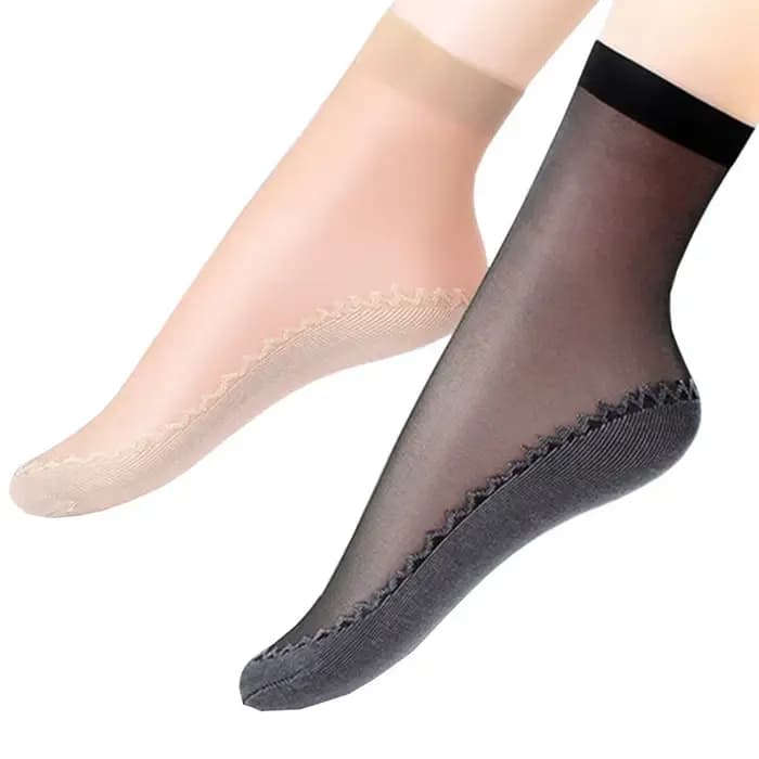 10/20 paires de chaussettes courtes femmes ultra-mince élastique dentelle chaussette transparente femme été respirant