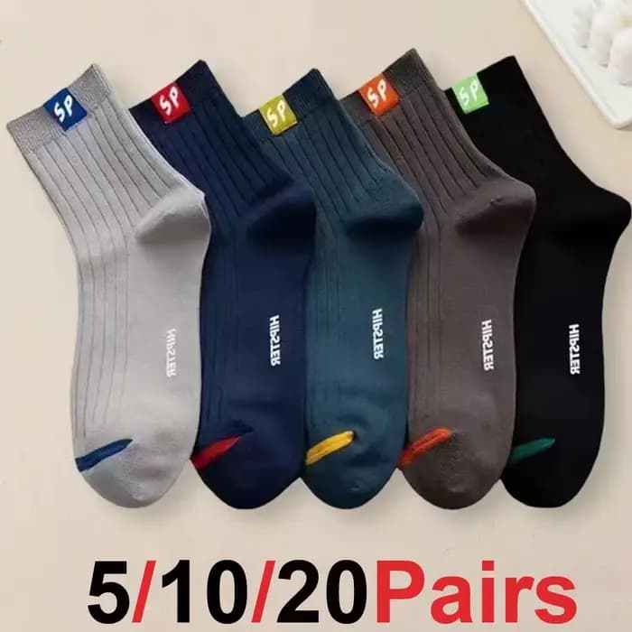 20 paires de chaussettes mi-longues pour hommes