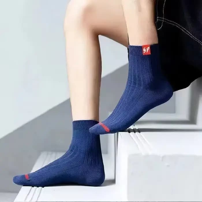 5 paires de chaussettes mi-longues pour hommes au printemps et en été