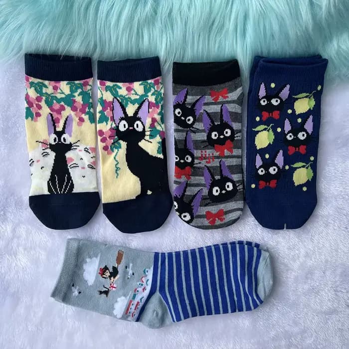 Chaussettes chat noir pour femmes
