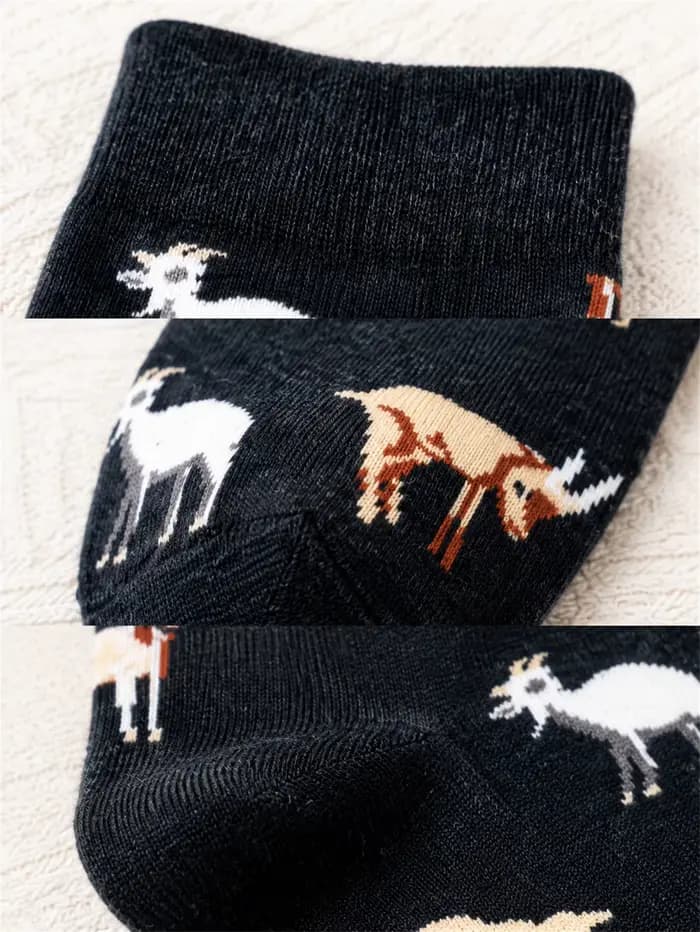 Chaussettes en coton gris pour hommes