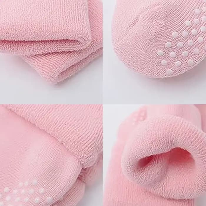 6 paires de chaussettes antidérapantes épaisses pour bébé