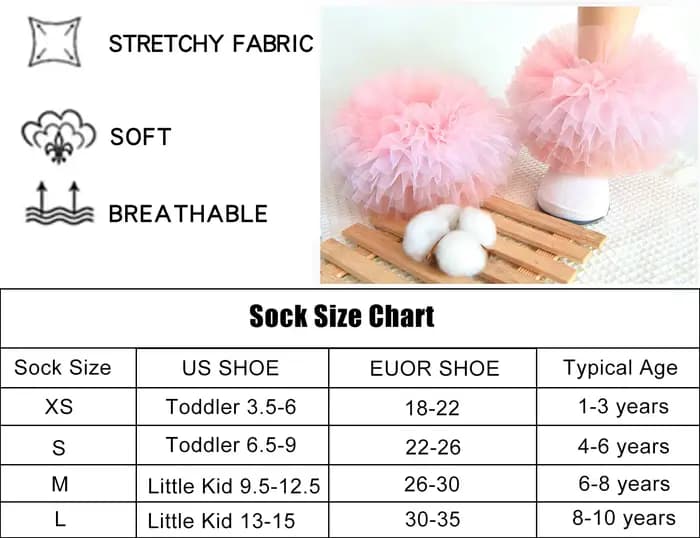 Chaussettes à volants pour filles