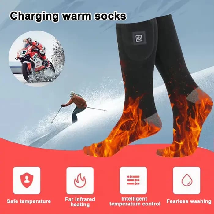 Chaussettes chauffantes électriques pour hommes et femmes