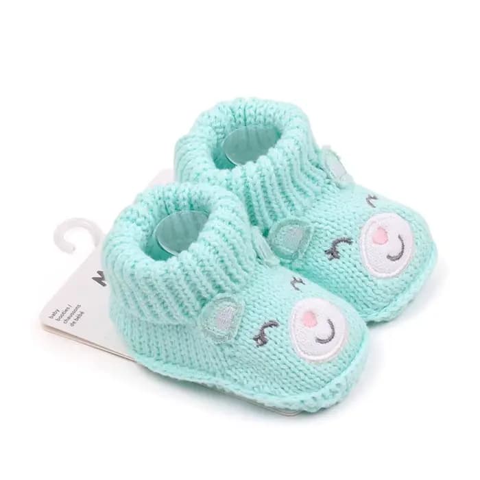 Mignon dessin animé tricot Crochet bébé chaussons nouveau-né chaussettes chaussures faites à la main infantile chaud premiers marcheurs