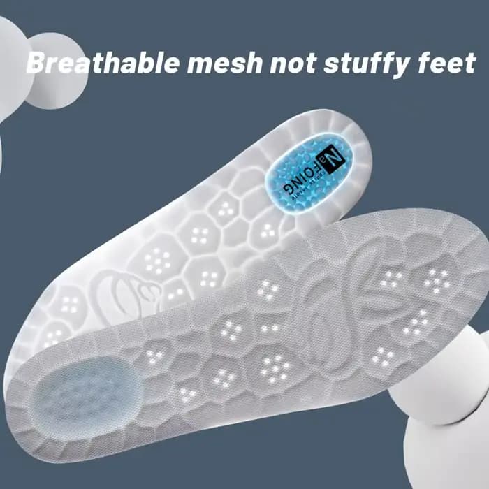 Semelles intérieures de sport épaisses pour hommes et femmes, entièrement rembourrées avec Anti-odeur, absorbant la sueur, respirantes, haute élasticité pour une longue durée de vie