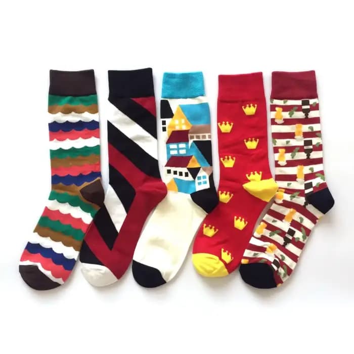 Chaussettes en coton de style britannique pour hommes