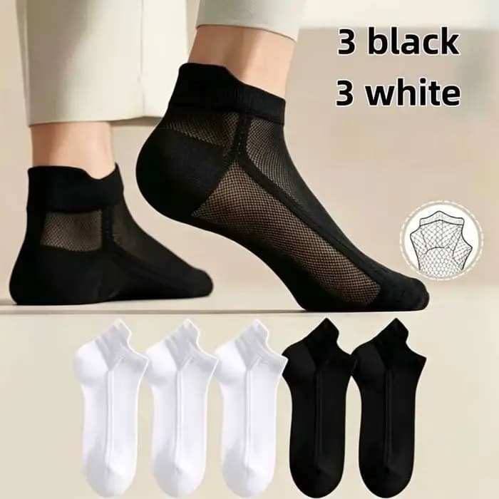 6 paires de chaussettes fines pour le printemps