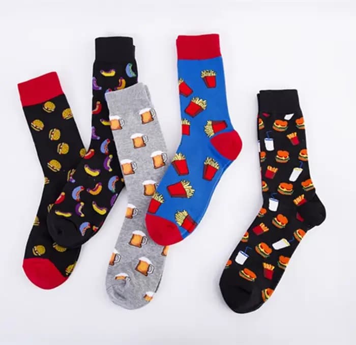 Chaussettes Happy Cartoon pour hommes