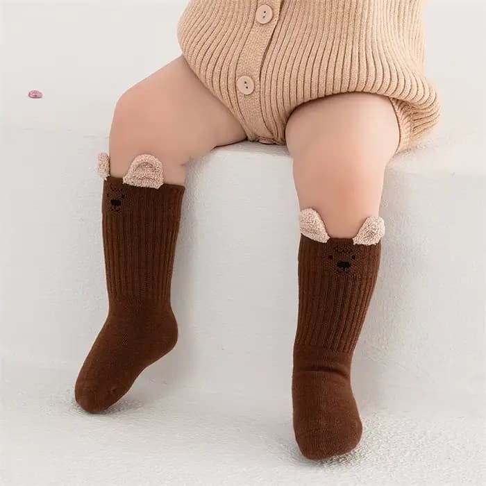 Chaussettes mignonnes en coton doux pour filles et garçons