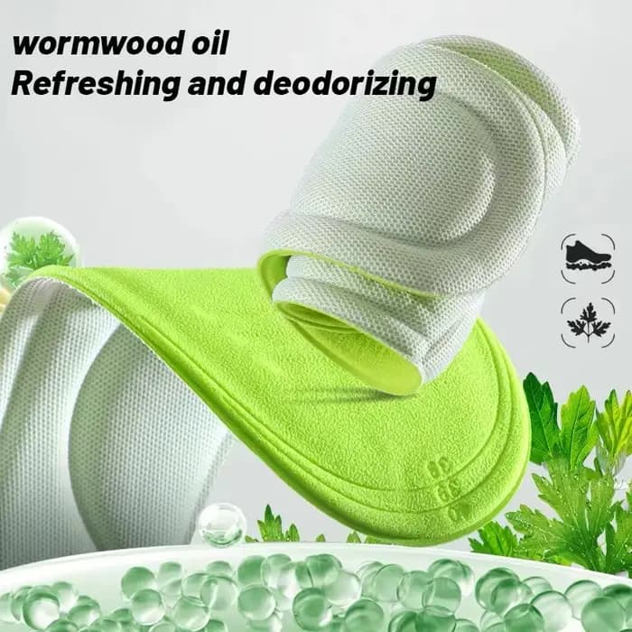 Semelles intérieures de sport pour chaussures 5D Massage doux déodorant respirant coussin absorbant les chocs semelles de course pour pieds hommes femmes