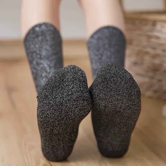 5 paires de chaussettes à paillettes pour femmes