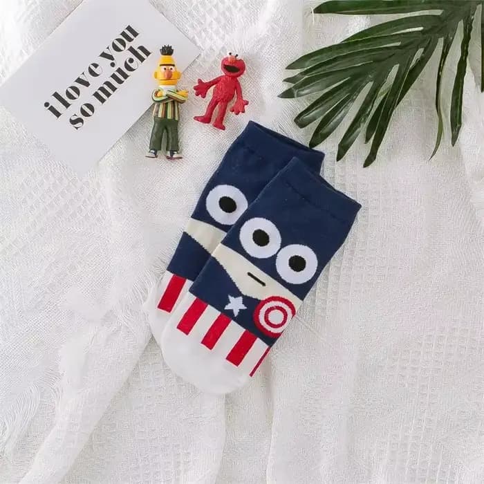 Chaussettes courtes unisexes de dessin animé Ninja pour femmes, chaussettes de rinçage Hip Hop, nouveauté, Harajuku, 34-39
