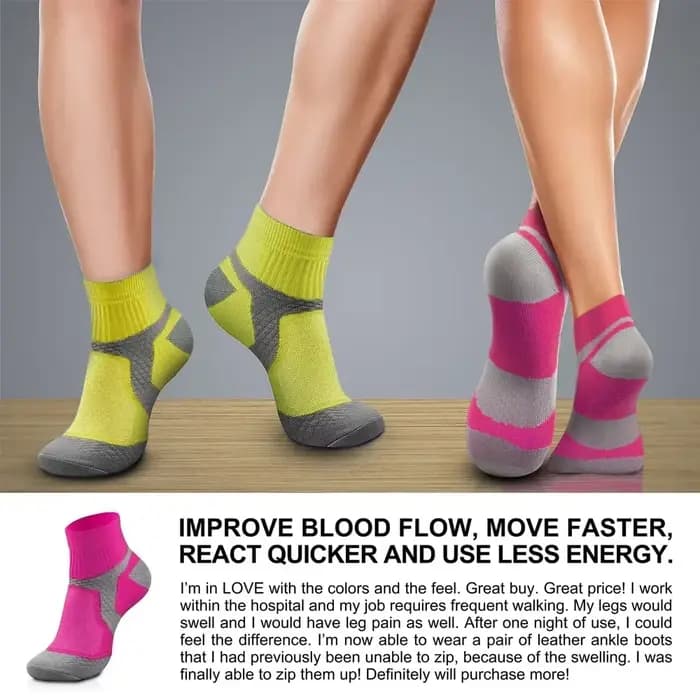 1 paire de chaussettes de Compression de sport pour hommes et femmes