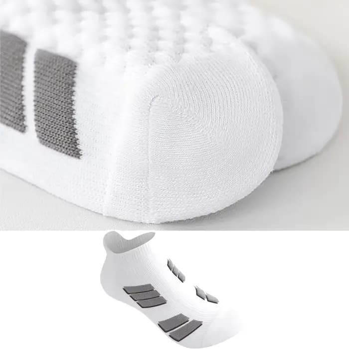 10 paires de chaussettes de sport noires à coupe basse pour hommes et femmes
