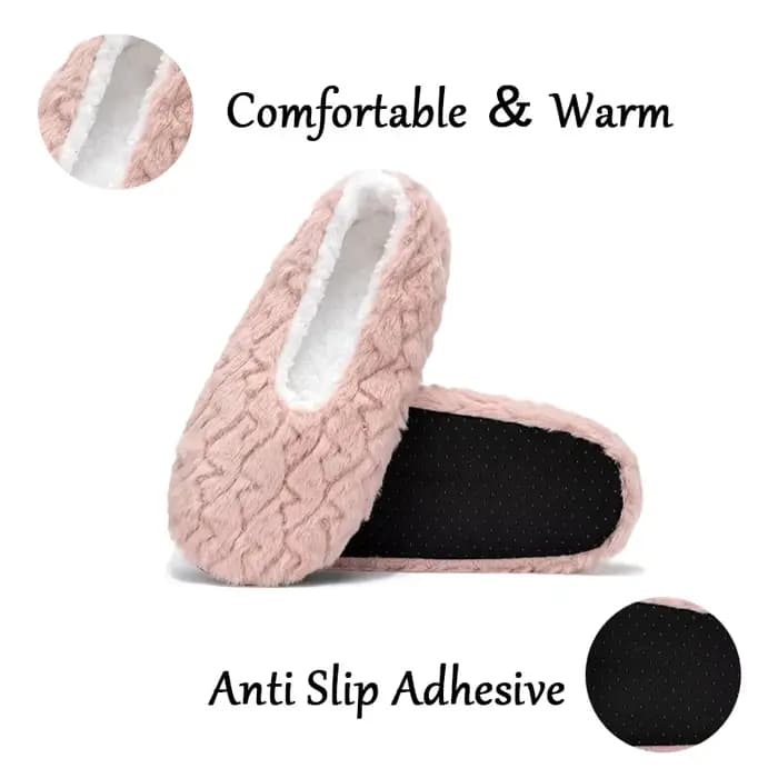 Chaussettes de sol chaudes pour femmes, automne hiver, maison, antidérapantes, peluche, douces, confortables, épaisses, couleur unie, pantoufles d'intérieur pour dames