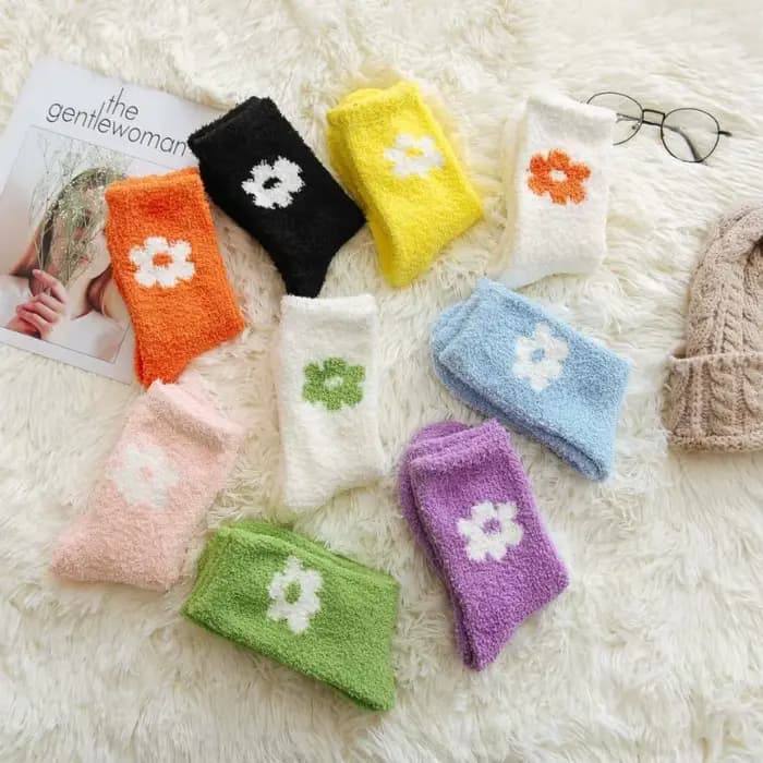 Chaussettes de lit mignonnes pour femmes et filles