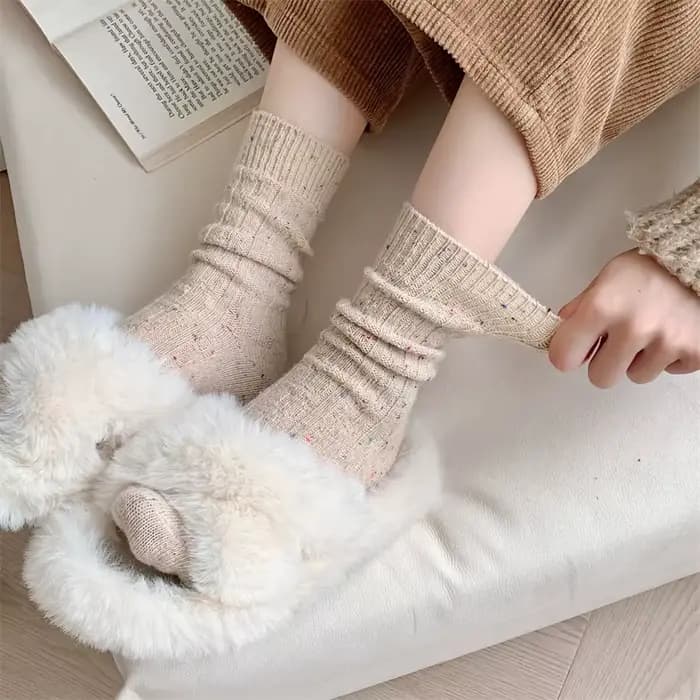 Chaussettes pour femmes hiver nouvelle nouveauté mode Style japonais décontracté équipage