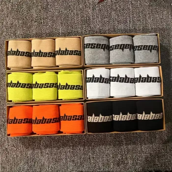 3 paires de chaussettes de sport décontractées en coton