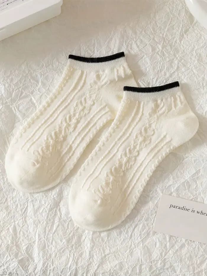 5 paires de chaussettes bateau pour femmes