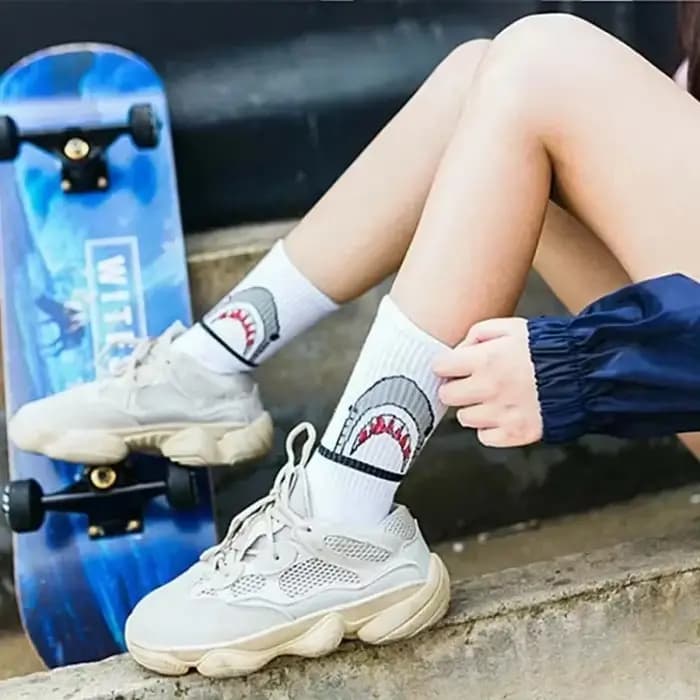 Mode requin Hip Hop chaussettes hommes
