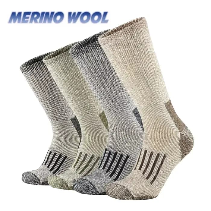 80% laine mérinos chaussettes pour hommes femmes épaissir chaud randonnée coussin équipage
