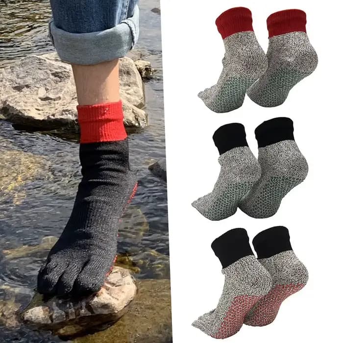 Chaussettes antidérapantes pour sports de plein air