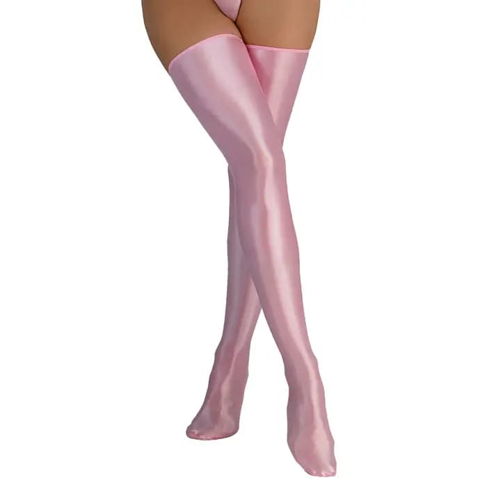 Bas japonais brillants en satin pour femme