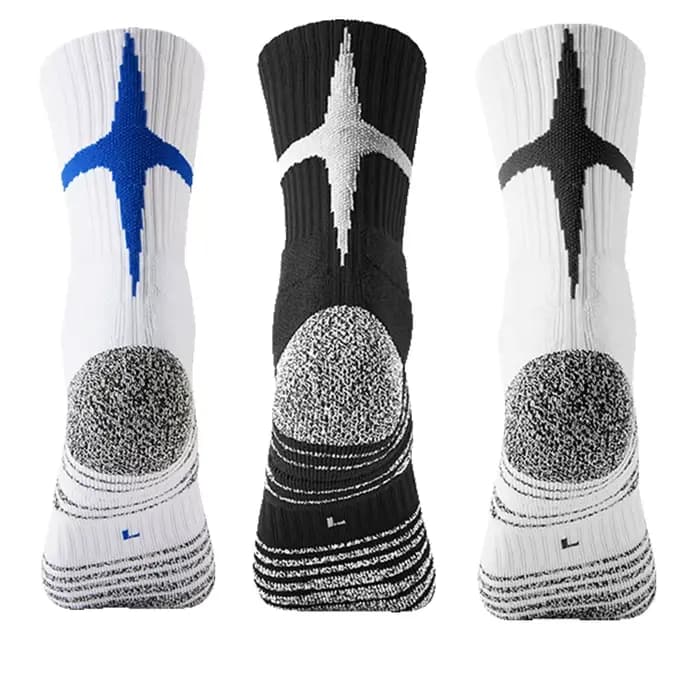 Chaussettes de basket-ball à fond de serviette pour hommes et femmes, antidérapantes, Support de cheville, Tube Long, respirantes, chaussettes de Football unisexes