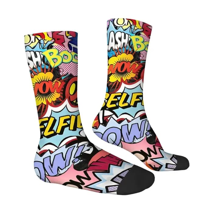 Chaussettes pour hommes de style dessin animé amusant