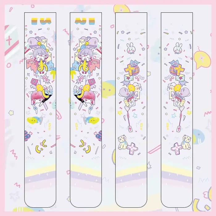 Nouvelles chaussettes mode bas décontracté Polyester cuisse haute sur genou