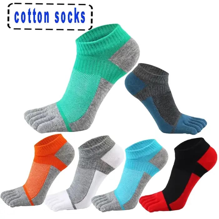 Chaussettes de sport à cinq doigts pour hommes