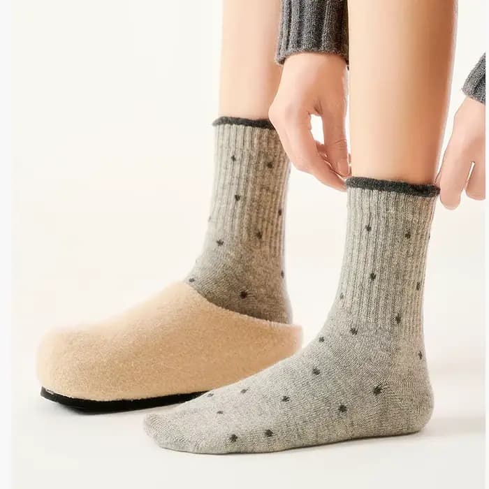 5 paires de chaussettes mi-mollet pour femmes