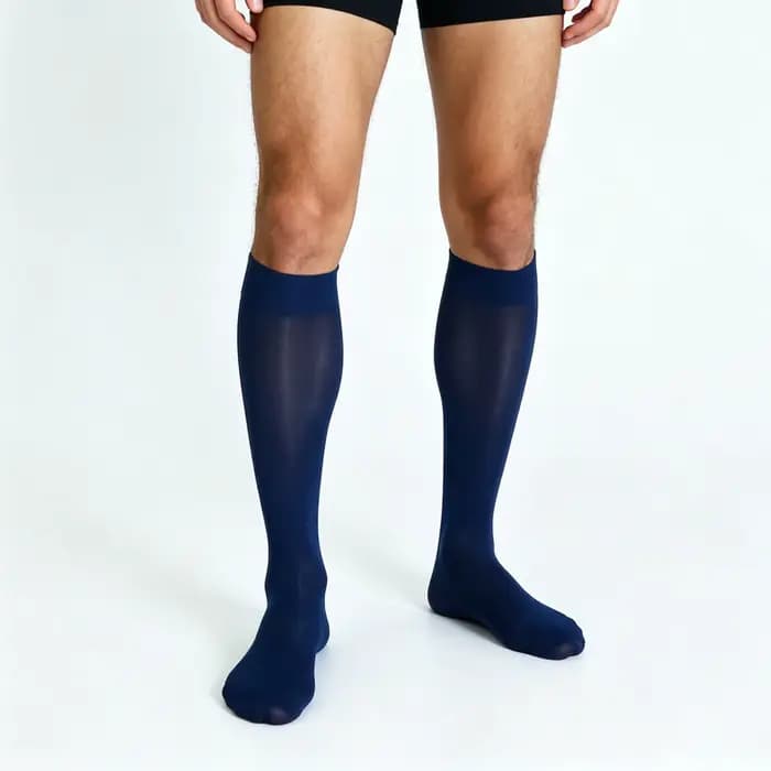 CLEVER-MENMODE Sexy robe d'affaires chaussettes hommes pure Tube moyen huile brillant bas Ultra mince chaussettes été voir à travers
