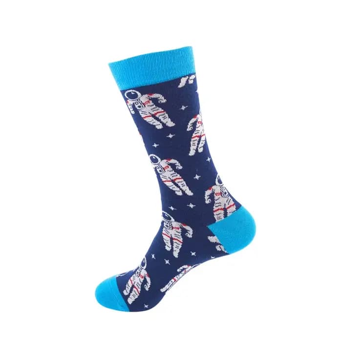 Chaussettes unisexes à motifs de dessins animés pour hommes et femmes, tendance streetwear, motifs avocat, hamburger, sushi, carreaux, rayures, pomme, oeuf frit, zèbre