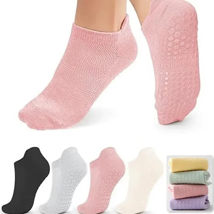 1 paire de chaussettes de Pilates pour femmes
