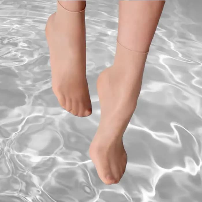 Chaussettes ultra-fines en satin brillant et extensible, couleur unie, respirantes, effet huileux, pour fête costumée