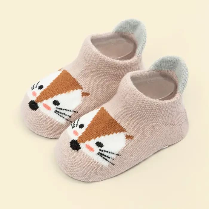 Chaussettes bateau antidérapantes en coton pour bébé