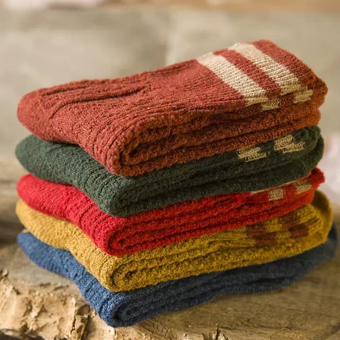 Chaussettes coréennes en laine pour femmes