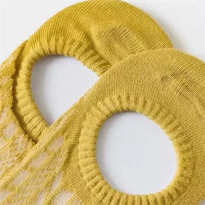 5 paires de chaussettes invisibles en maille de bambou pour femmes