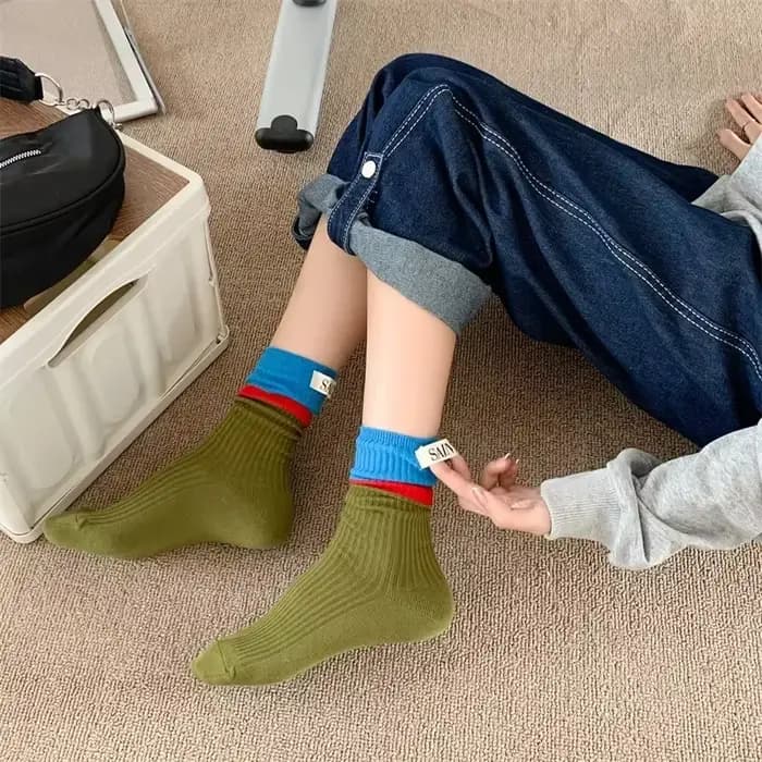 Chaussettes empilées montantes pour femmes