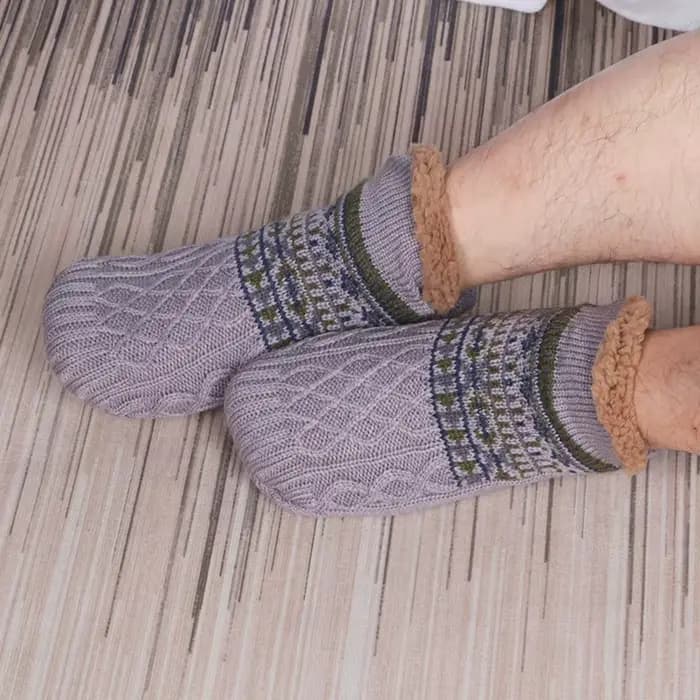 Chaussettes thermiques antidérapantes pour hommes et femmes