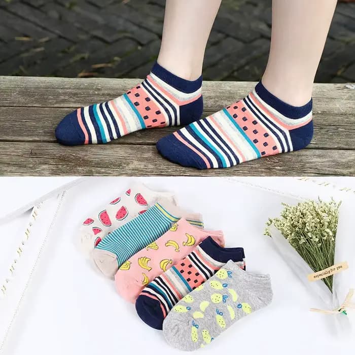 Chaussettes Courtes de Style Coréen pour Femme, 5 Paires, Animal, Chat, Chien, Krasnoise, Coupe Basse, Rinçage, Happy Sok, Medias Streetwear, Printemps