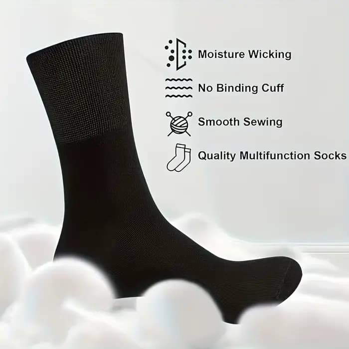 1 paire de chaussettes diabétiques pour hommes et femmes