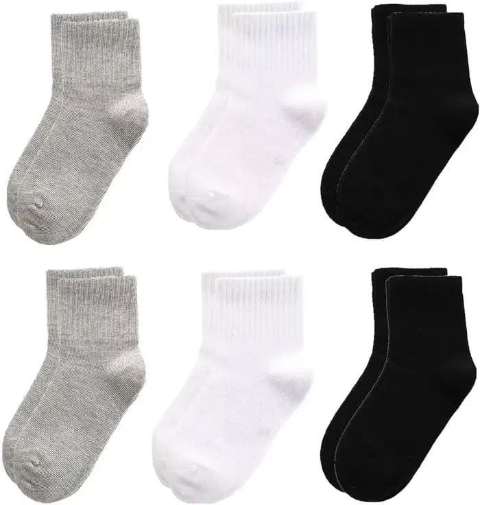 Chaussettes de rinçage athlétiques en coton pour garçons