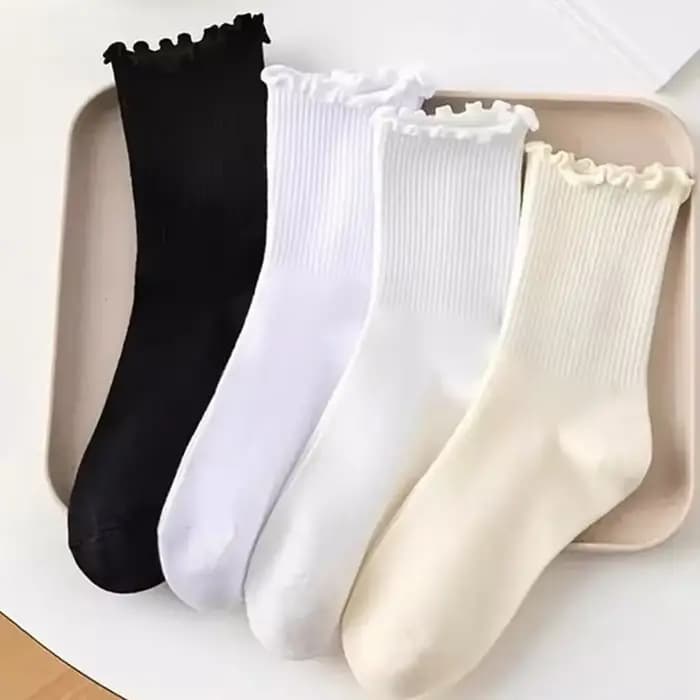 Kawaii – chaussettes à volants pour femmes