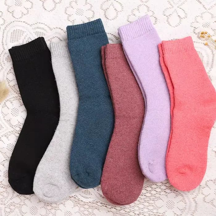 Chaussettes thermiques en laine épaisse pour femmes