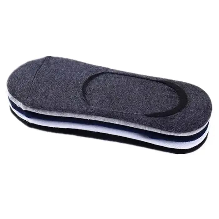 5 paires de chaussettes en coton pour hommes, chaussettes d'été et d'automne antidérapantes, invisibles, respirantes, chaussettes de sport pour hommes
